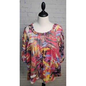 Zac & Rachel 3/4 Sleeve Blouse size XL